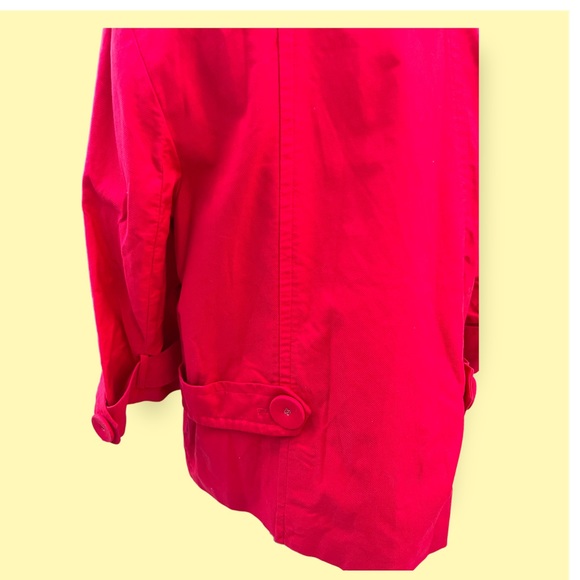 Coldwater Creek Retro Vintage Women’s Jacket. Red. Size 18. Large Buttons. - Picture 7 of 9